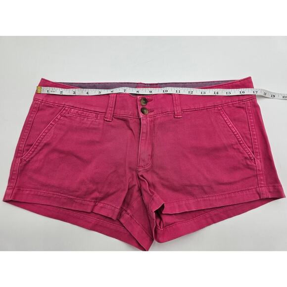 2 Pair American Eagle Women's Size 6 Teal and Pink Cuffed Stretch Shorts - Picture 10 of 15